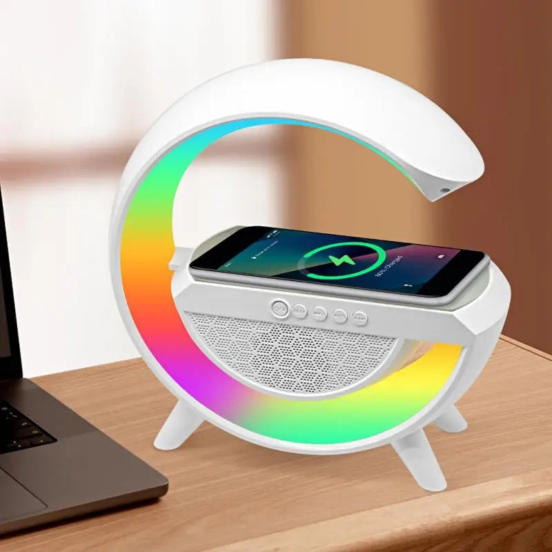 Caixa de som G-Speaker Carregador sem fio Bluetooth LED Atmosfera